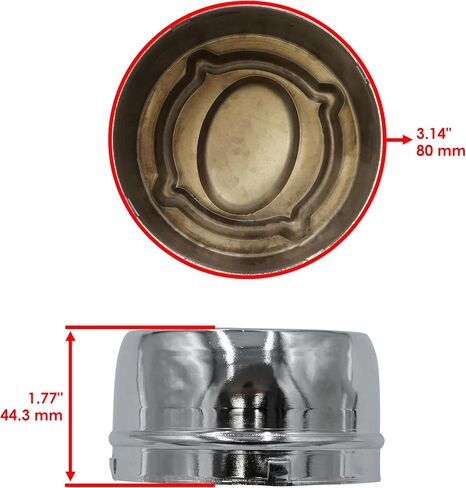 Caltric 1521128 Cap Wheel Cap متوافق مع Polaris RZR 4 XP 900 2012/4 900 2014 / RZR 800 / S 800 2009-2014 / 4 800 2010-2014 in Kuwait