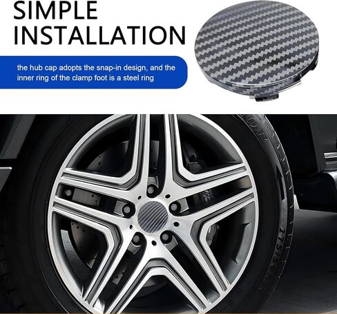 4 PCS CAR CAR CAR CENTER CAP ، CENTER CENTER CAPS CAPS DRINCORTION ، ABS SNAP-in ABS HONDING CENTERNING CENTING CAPS for Rims ، Universal Wheel Caps لمعظم السيارات (ألياف الكربون الأسود) in Saudi Arabia