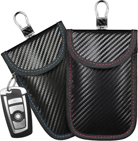 2 PCS Bag Key Protector ، Pouch Signal Forcing Holder RFID Key FOB PROTECTOR SENTOR SENTER ANTIONT ACTIC in Saudi Arabia