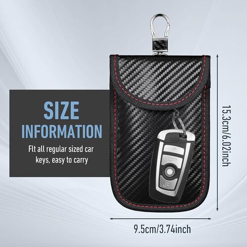 2 PCS Bag Key Protector ، Pouch Signal Forcing Holder RFID Key FOB PROTECTOR SENTOR SENTER ANTIONT ACTIC in Saudi Arabia