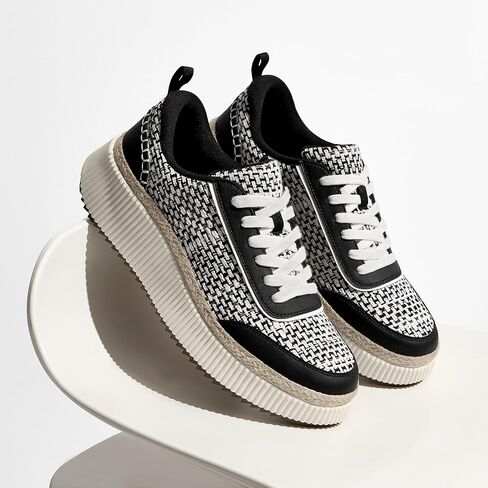 Women Espadrille Platform Sneakers Shunky Fashion أحذية غير رسمية للنساء in Kuwait