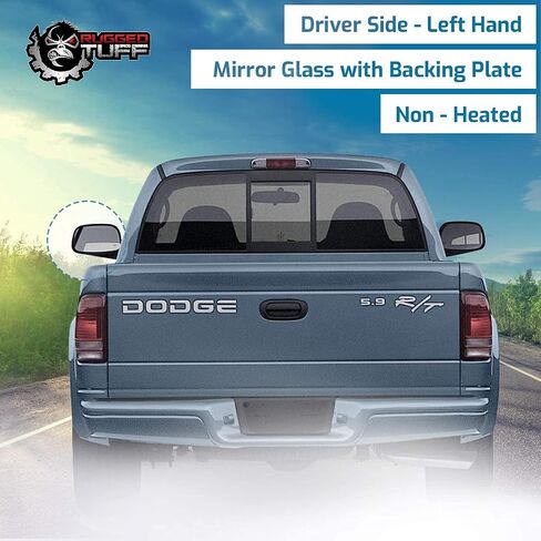 Driver Side Mirror Glass Assembly With Backing Plate Compatible With 1998-2003 Dodge Ram 1500 2500 3500, 1998-2004 Durango in Saudi Arabia