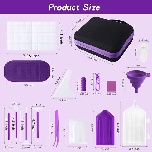 LYMUSUMI 30 Slots Diamond Art Storage Containers Diamond Painting Tools in Kuwait
