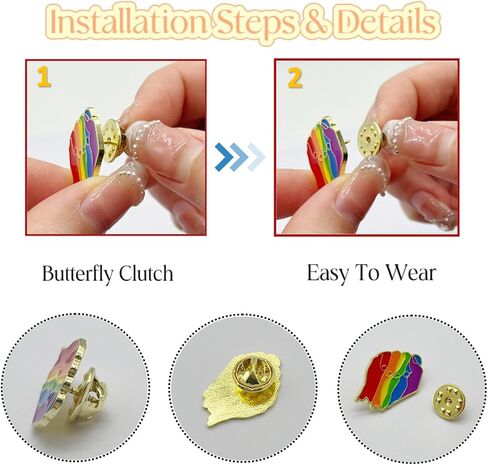 TANG SONG 30PCS Rainbow Pride Pins in Saudi Arabia