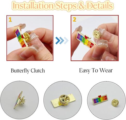 TANG SONG 30PCS Rainbow Pride Pins in Saudi Arabia