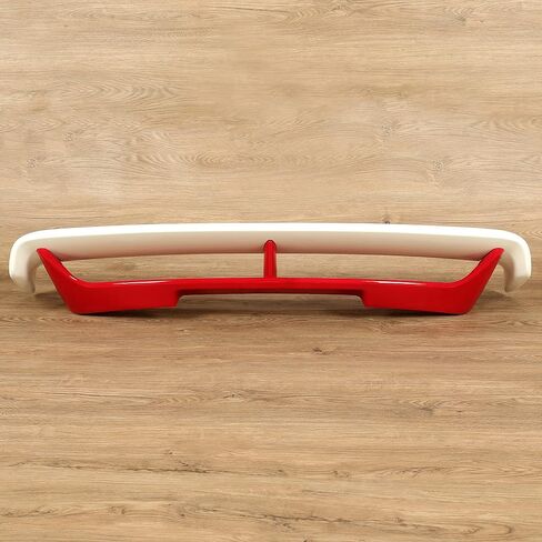 HECASA Rear Trunk Spoiler Compatible with 2009-2021 Nissan 370Z Coupe Trunk Spoiler Wing Red & White Plastic in Saudi Arabia