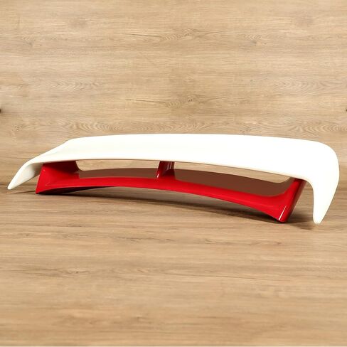 HECASA Rear Trunk Spoiler Compatible with 2009-2021 Nissan 370Z Coupe Trunk Spoiler Wing Red & White Plastic in Saudi Arabia
