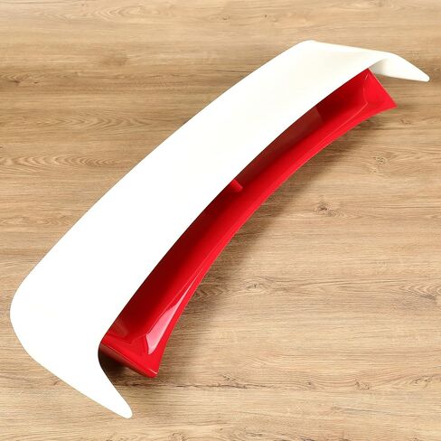HECASA Rear Trunk Spoiler Compatible with 2009-2021 Nissan 370Z Coupe Trunk Spoiler Wing Red & White Plastic in Saudi Arabia