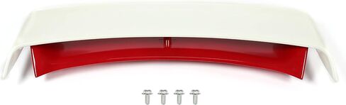 HECASA Rear Trunk Spoiler Compatible with 2009-2021 Nissan 370Z Coupe Trunk Spoiler Wing Red & White Plastic in Saudi Arabia
