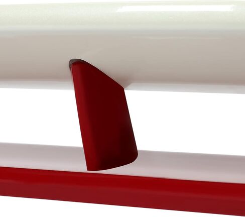HECASA Rear Trunk Spoiler Compatible with 2009-2021 Nissan 370Z Coupe Trunk Spoiler Wing Red & White Plastic in Saudi Arabia
