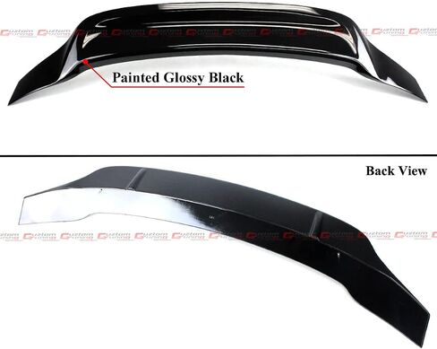 R Style High Kick Duckbill Gloss Black Trunk Lid Spoiler Wing Compatible with 2013-2015 Honda Civic 9th Gen 4 Door Sedan in Saudi Arabia