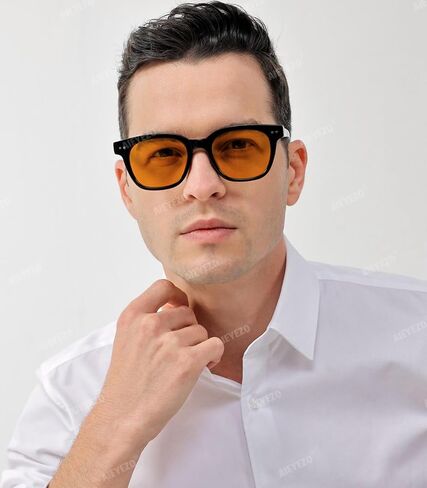 AIEYEZO Square Sunglasses for Women Men Fashion Sunnies, TR90 Frame Sun Glasses Trendy Retro Shades in Kuwait