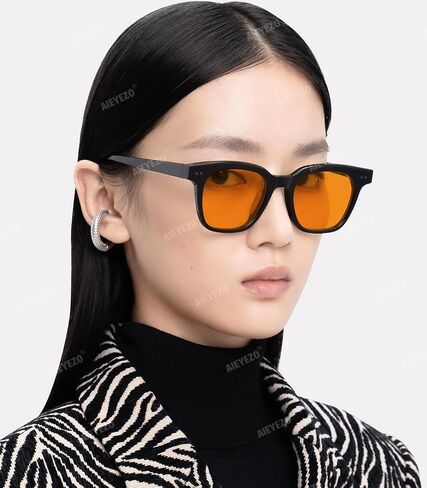 AIEYEZO Square Sunglasses for Women Men Fashion Sunnies, TR90 Frame Sun Glasses Trendy Retro Shades in Kuwait
