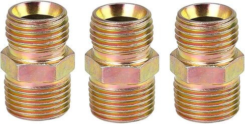 X AUTOHAUX 3pcs M16 x 1.5mm to 3/8" NPT Male Straight Air Hose Fitting Connector Adapter in Saudi Arabia
