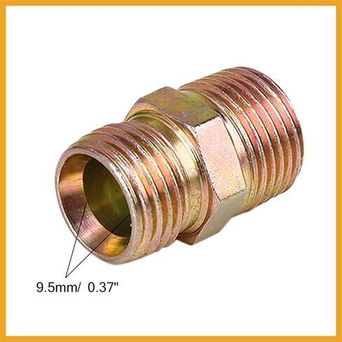 3pcs M16 x 1.5mm to 3/8" NPT Male Straight Air Hose Fitting Connector Adapter Replacement in Saudi Arabia