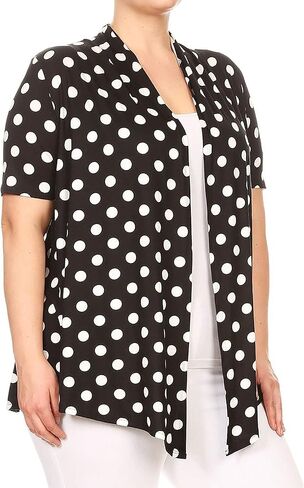 Women's Plus Size Size Shorts Shorts Carding Open Front Solid Cardigan Made in USA in Kuwait