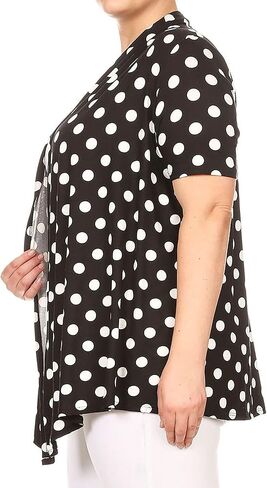 Women's Plus Size Size Shorts Shorts Carding Open Front Solid Cardigan Made in USA in Kuwait