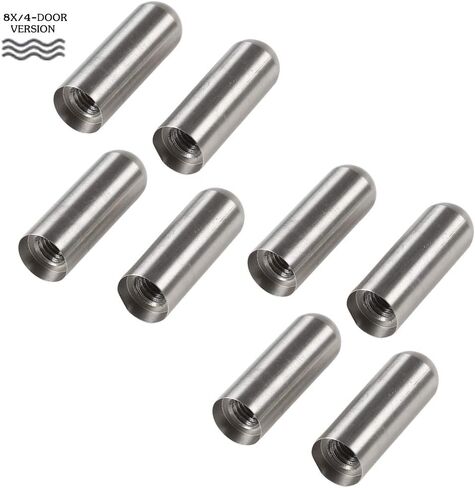 Voodonala for Jeep 07-25 Door Hinge Pin Bolts Guides Liners Stainless Steel Antidust Rushproof Kits for Jeep Wrangler JK JKU JL JLU Sports Sahara Freedom Rubicon Unlimited & Gladiator JT 2/4-Door,8pcs in Saudi Arabia