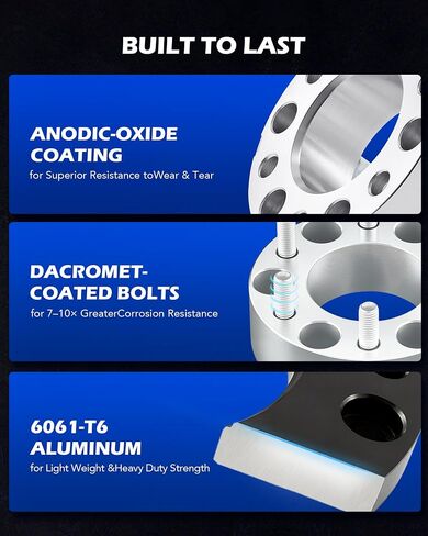 Orion Motor Tech 6x135 Wheel Spacers with 14x2.0 Studs Compatible with 2004-2014 Ford F-150 (Unfit 04-08 XL/XTL), 2003-2018 Ford Expedition, 2003-2014 Lincoln Navigator, 4pcs in Saudi Arabia