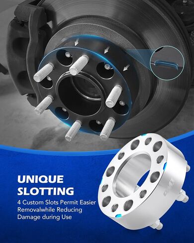Orion Motor Tech 6x135 Wheel Spacers with 14x2.0 Studs Compatible with 2004-2014 Ford F-150 (Unfit 04-08 XL/XTL), 2003-2018 Ford Expedition, 2003-2014 Lincoln Navigator, 4pcs in Saudi Arabia