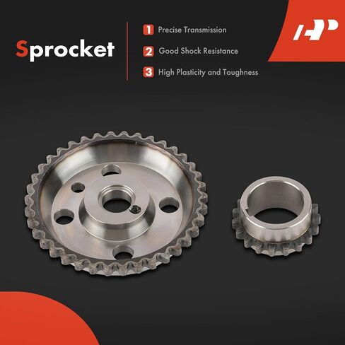 A-Premium 6pcs سلسلة توقيت سلسلة توقيت المحرك W/sprocket & tensioner ودليل متوافق مع Buick ، Oldsmobile & Pontiac-Skylark 1992-1994 ، Achieva 1992-1994 ، Grand AM 1992-1994-SOHC ، L4 2.3L in Saudi Arabia