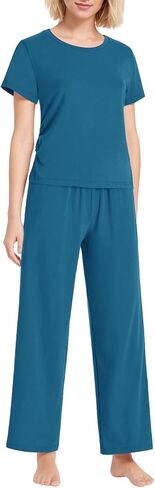 Latuza Women's Petite Lounge Set Pants Petite Length Pajamas in Saudi Arabia