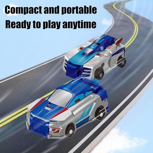 Dinosaur Transformer Car Toy，Automatic Transformer Toy Collision Transforming Car，Cars That Turn Into Dinosaur，for Car Transformer Dinosaur Toys Boys and Girls (Blue Dragon) in Kuwait