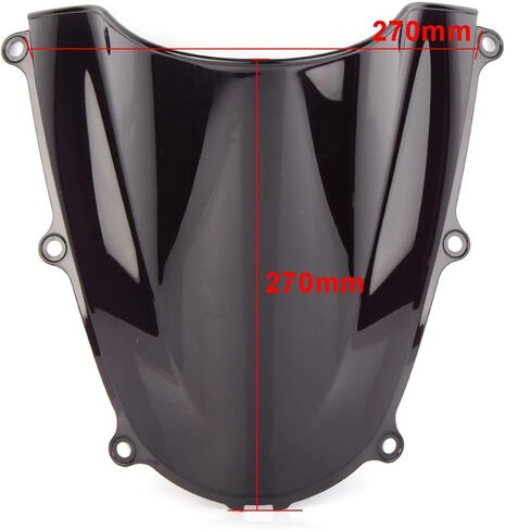 GZYF Smoke Windshield Double Bubble Winds n Wind Deflector Wind S n for HONDA CBR600RR 2005-2006 in Saudi Arabia
