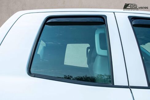 استبدال لنماذج الكابينة المزدوجة 2007-2021 Toyota Tundra | EOS أقنعة الدخان على الطراز القناة الملونين النافذة الجانبية المنحرفات حارس المطر in Saudi Arabia