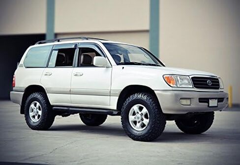 WellVisors Window Visors Wind Deflectors Compatible with Toyota 1998-2007 Land Cruiser Premium Series Rain Guards 3-847TY019 in Kuwait