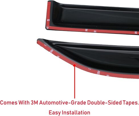 Lightronic Extra Durable Outside Mount Auto Vent Window Visor, Fits 2002-2010 Ford Explorer (4-Door) & Mercury Mountaineer, UV Protection Rain Guard, Original Wind Deflector, Dark Smoke, 4-Pcs in Saudi Arabia