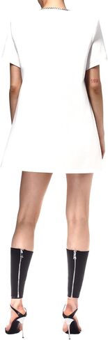 AREA Crystal Bow V-Neck T-Shirt Dress in Saudi Arabia