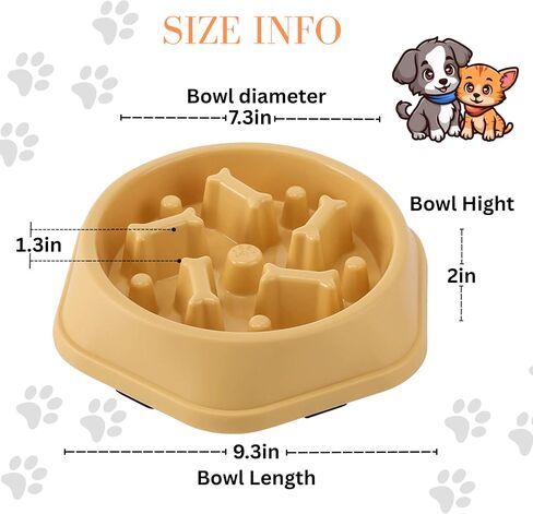 Slow Feeder Dog Bowl – Interactive Dog Food Dish for Breeds, Slow Feeder Bowl Designed to Slow Eating, Promotes Healthy Digestion and Prevents Bloat, Ideal Slow Feeder for Cats and Dogs (Sky Blue) in Saudi Arabia