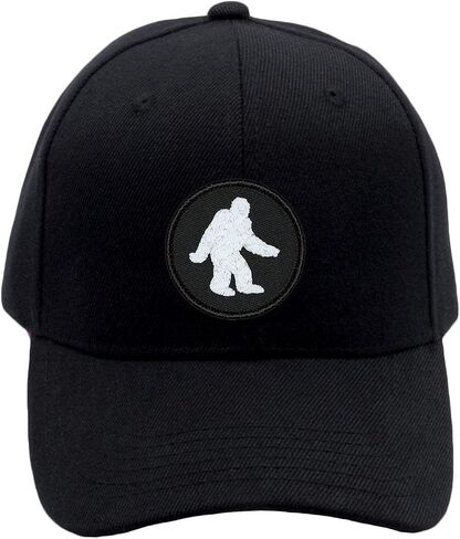 Glow in the Dark Bigfoot/Sasquatch Hat! Adjustable-Back Ball Cap with Embroidered Bigfoot in Saudi Arabia