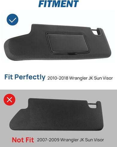 Joytutus Car Sun Visor منظم متوافق مع Wrangler JK 2010-2018 ، غلاف تخزين الحجارة الجانبي للركاب تكتيكيًا ، مع حقيبة تخزين الحاجز المتشابك ، مع سحاب صافي متعدد الجبال in Kuwait