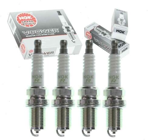 4 pc NGK V-Power Spark Plugs compatible with Toyota Matrix 1.8L 2.4L L4 2003-2012 in Saudi Arabia