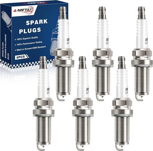 Iridium Spark Plugs 6 Pack 6619 LFR6AIX-11 يناسب 2005-2015 Toyota Tacoma Camry Avalon 4runner FJ Cruiser Highlander RAV4 Sienna Tundra Venza 3.5L 4.0L & 2007-2015 LEXUS RX350 ES350 3.5L 3.5L in Saudi Arabia