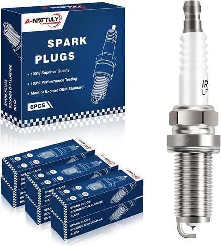 Iridium Spark Plugs 6 Pack 6619 LFR6AIX-11 يناسب 2005-2015 Toyota Tacoma Camry Avalon 4runner FJ Cruiser Highlander RAV4 Sienna Tundra Venza 3.5L 4.0L & 2007-2015 LEXUS RX350 ES350 3.5L 3.5L in Saudi Arabia