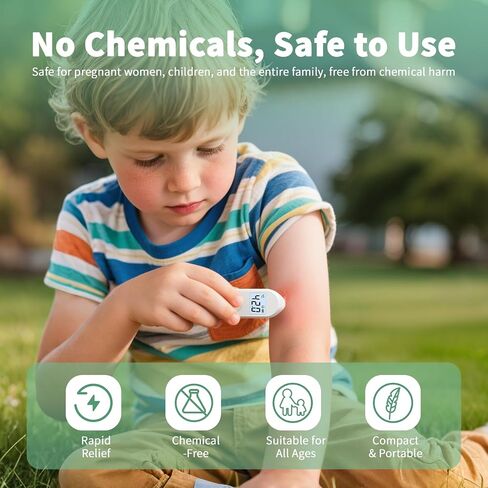 Luvan Insect Sting and Bite Relief, Bug Bite Healer of Kid Friendly, Natural Reduce Itching & Swelling, Rechargeable Insect Bite Pen for Hiking, Camping, Travelling in Saudi Arabia