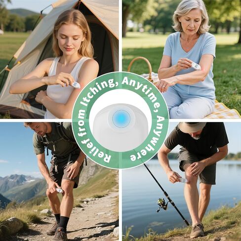 Luvan Insect Sting and Bite Relief, Bug Bite Healer of Kid Friendly, Natural Reduce Itching & Swelling, Rechargeable Insect Bite Pen for Hiking, Camping, Travelling in Saudi Arabia