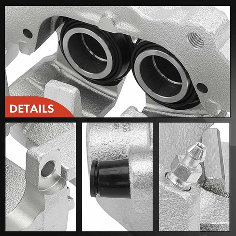 A-Premium Disc Brake Calipers Assembly with Bracket Compatible with Volvo XC60 2010 2011 2012 2013 2014 2015 - Front Driver and Passenger Side 2Pcs in Saudi Arabia