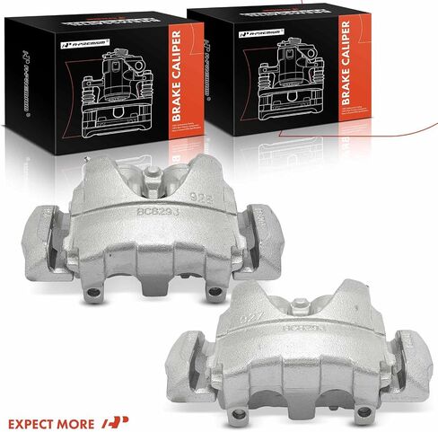 A-Premium Disc Brake Calipers Assembly with Bracket Compatible with Volvo XC60 2010 2011 2012 2013 2014 2015 - Front Driver and Passenger Side 2Pcs in Saudi Arabia