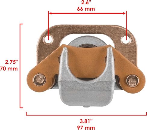 Caltric Brake Cariper W / Pad & Line متوافق مع Polaris Diesel 1999-2000 / Sportsman 335 1999 / Scrambler 400 4x4 1995-1996 / Xpedition 325 2000 / Worker 335 1999 الأمام اليمين اليمين in Saudi Arabia