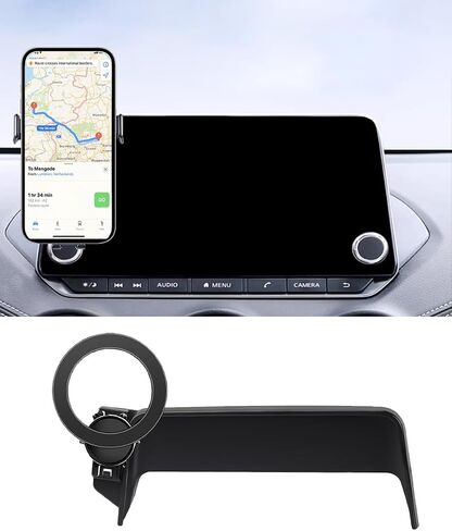 Car Phone Holder for Nissan Altima SR SV 2019-2024 /Sentra SR SV 2020-2024 /Rogue S SV 2021-2024, Dash Mount Cell Phone Holder for Metal Ball Adapter Fit for Most Smartphones (For 8inch Screen) in Saudi Arabia