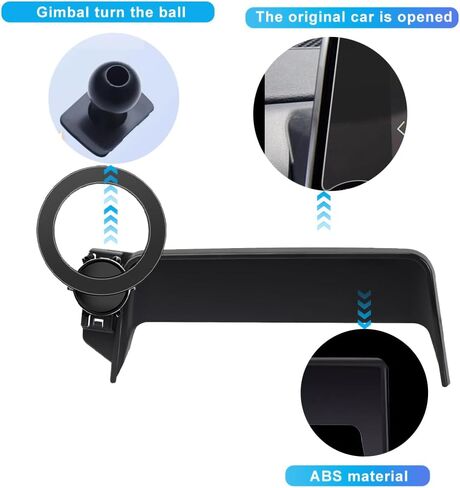 Car Phone Holder for Nissan Altima SR SV 2019-2024 /Sentra SR SV 2020-2024 /Rogue S SV 2021-2024, Dash Mount Cell Phone Holder for Metal Ball Adapter Fit for Most Smartphones (For 8inch Screen) in Saudi Arabia