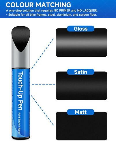 Onyx Carbon Matte (TK004-PM) Bike Touch Up Paint Compatible with Trek, Touch Up Paint Kit - Exact Match Color for Scratches & Rust Repair & Chipped Bike Frames- Save Mone/Easy to Use in Kuwait