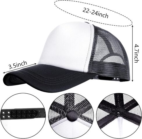 2 Pack Trucker Hat Bulk Mesh Cap for Women Men Adjustable Blank Hats for DIY Sports Outdoor in Saudi Arabia