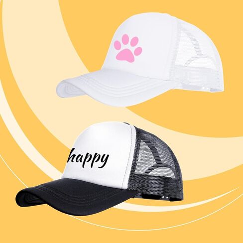 2 Pack Trucker Hat Bulk Mesh Cap for Women Men Adjustable Blank Hats for DIY Sports Outdoor in Saudi Arabia