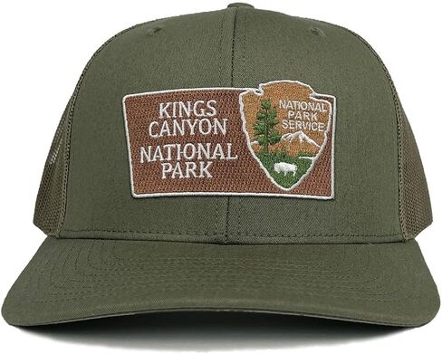 Homeland Tees Kings Canyon National Park Trucker Hat Woven Embroidered Patch in Saudi Arabia