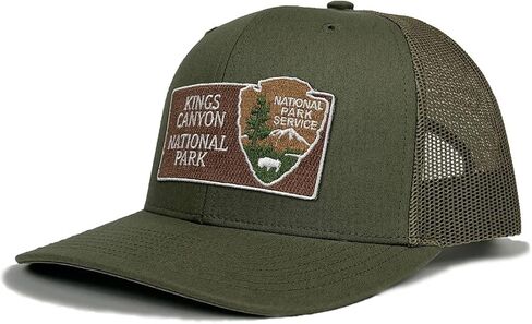 Homeland Tees Kings Canyon National Park Trucker Hat Woven Embroidered Patch in Saudi Arabia